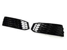 For 2017 2018 2019 Audi A4 B9 S-line S4 Fog Light Grille Honeycomb Mesh Grill Cover Left+Right