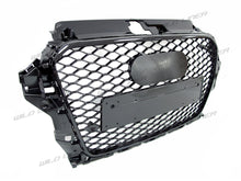 Gloss Black Sport Mesh Honeycomb Front Grille For Audi A3/S3 8V 2013–2016
