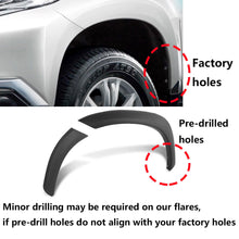 10pcs Slim Fender Flares Rear Front For Mitsubishi Pajero Sport QE QF 2015-2019 Wheel Arch Trim