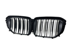 For 2024 2025+ BMW X5 G05 LCI Gloss Black M-Style Front Kidney Grille Dual Slats