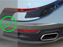 Chrome/Black Sporty Exhaust Tips Pipes for Porsche 911 Carrera 992 2020-2023
