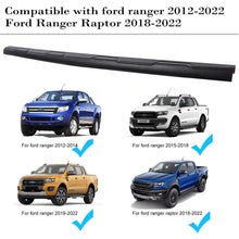 Matt Black Tailgate Cover Rail Guard Protector Trim For Ford Ranger PX2 MK3 2015-2022