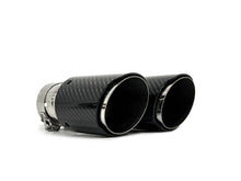 65mm Inlet Dual Carbon Exhaust Tips Replace for BMW Audi Mercedes Models