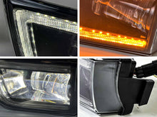 LED DRL For 2003-2005 Toyota 4Runner LED Fog Lights Front Bumper Lamps w/ Turn Signal
