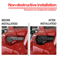 Smoke Tinted Rear Tail Light Lamp Cover Trim For Toyota GT86/Subaru BRZ 2016-2020