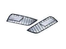 Chrome/Black Honeycomb Fog Light Grille Cover for Audi A4 B8.5 Non S-line 2013-2016 fg230