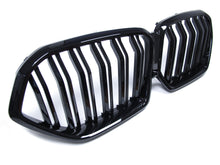 Glossy Black Dual Slats Front Bumper Kidney Grille for BMW X6 G06 2020-2023 fg117