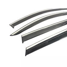 Stainless Steel Tinted Weather Shields Window Visor for Hyundai Santa Fe 19-23