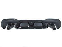 LED Rear Diffuser w/ Black Exhaust Tips for BMW 5-Series G30 Sedan 2017-2023 M Sport di191