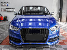 Gloss Black Mesh Honeycomb Front Grill For Audi A3 S3 8V 2013–2016 Replacement