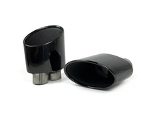 Upgrade Twin Exhaust Muffler Tips For Audi S3 S4 S5 S6 RS Look Gloss Black
