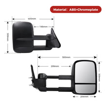 2x L+R Extendable Towing Mirrors Manual for Nissan Patrol GU Y61 1997-2016