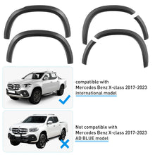 Matt Black Slim Fender Flares Kit For Mercedes Benz X-Class 2017-2020