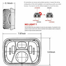 Pair 7x6'' 5x7'' LED Headlights Hi/Lo Sealed Beam H4 for 1983-2004 Toyota Hilux