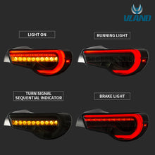 Smoked/Red LED Tail Lights For Toyota GT 86 / SUBARU BRZ / Scion FR-S 2013-2020 Rear Lamps w/ Sequential