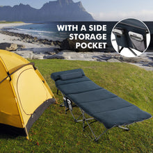 Travel Camping Cot Folding Retractable w/Removable Mattress & Carry Bag