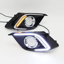 DRL LED Daytime Running Light Fog Lamp w. Turn Signal for MAZDA 3 AXELA 2014-2015