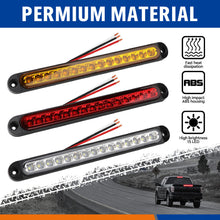 6x 15 LED Tail Lights UTE STOP Brake Indicator Reverse Slim Truck Trailer Light