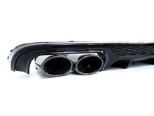 Glossy Black Rear Diffuser Exhaust tips For Audi A4 B9 Sedan Non-Sline 2017 2018 2019 di153