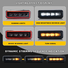 Pair Smoke LED Rear Bumper Brake Lights For Land Rover Defender 90 110 130 L663 2020-2024
