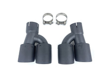 Matte Carbon M550i Dual Exhaust Tips for BMW G30 G31 5 Series M-Sport 2017+