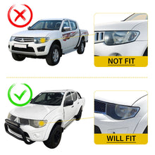 2pcs Front Fender Flares for Mitsubishi Triton 2006-2014 MN ML GLX GLX-R Wheel Arch Dual Cab