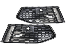 Pair Front Bumper Fog Light Grille Covers Audi A6 C8 Non-S-Line 2019-2025