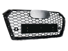 RS4 Style Honeycomb Front Bumper Grille For Audi A4 S4 B9 2017–2019