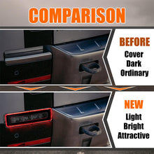 Pair Red Lens LED Rear Bumper Brake Light For Land Rover Defender 90 110 130 L663 2020-2024
