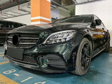 Glossy Black Front Bumper Side Spoiler Air Vent Intake Cover for Mercedes Benz W205 AMG 2019-2021 pz22