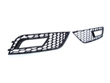 Gloss Black Fog Light Grille Covers For Audi A4 B8.5 2013-2016 Non S-Line