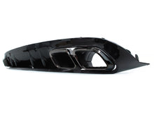Gloss Black Rear Bumper Diffuser + Muffler Tips For Mercedes C205 Coupe A205 Convertible AMG 2015-2021
