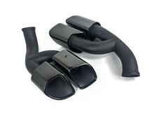 Square Exhaust Pipe Tips Black fit for Porsche Cayenne Base 2015 2016 2017 2018