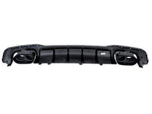 Carbon Fiber Look Rear Diffuser + Black Exhaust tips For Audi A7 4K8 Sedan Sline 2019-2023 di154