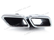 C63 Style Rear Diffuser + Chrome Exhaust Tips For Mercedes W205 S205 C43 AMG 2015-2021