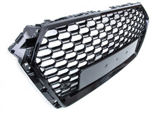 RS4 Style Honeycomb Front Grille Badgeless For Audi A4 S4 B9 2017–2019