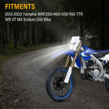 Dirt Bike White LED Headlight Hi/Lo Beam For Yamaha WR250F 450F YZ450F XT Enduro