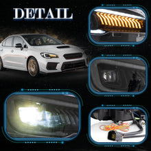 Clear LED Headlights DRL For Subaru WRX 2015-2021 WRX STI 2015-2017