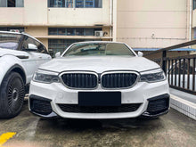 Gloss Black Front Lip Splitter For BMW 5-Series G30 Sedan M Sport 2017-2021