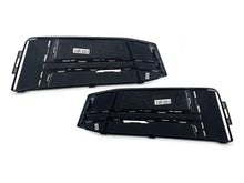 Pair Front Bumper Fog Light Grille Covers For Audi A4 S-Line / S4 2017-2019 Gloss Black