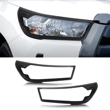 Black Headlights Cover Trim Accessories for Toyota Hilux N80 2021-2024 MY21+