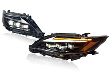 Pair LED Headlights for 2013-2015 Lexus ES300h ES350 w/ Sequential Turn Signal