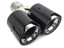 62mm Inlet Carbon Fiber Exhaust Tips Tailpipe Universal