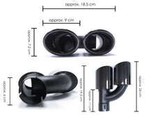 Gloss Black Rear Diffuser + Exhaust Tips for Audi A4 S-line Sedan B9 2017 2018 2019 di183