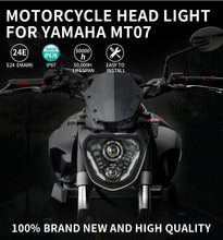 LED Projector Headlight With DRL For Yamaha MT07 FZ07 MT-07 2014 2015 2016 2017