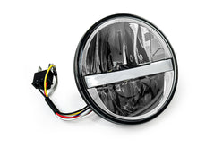 5-3/4” Round LED Headlight Hi/Lo Beam + Halo for Harley, Honda, Yamaha, Indian, Bobber