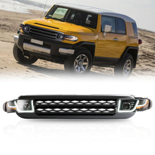 LED Headlights & Black Front Grille For 2007-2015 Toyota FJ Cruiser Pair