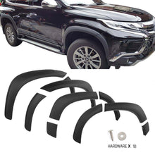 10pcs Slim Fender Flares Rear Front For Mitsubishi Pajero Sport QE QF 2015-2019 Wheel Arch Trim