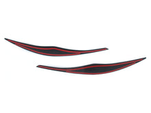 For 2005-2011 BMW 3-Series E90 Sedan Eyebrow Cover Trim Headlight Eyelids Glossy Black