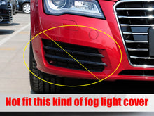 For 2012-2015 Audi A7 S-Line S7 Honeycomb Front Bumper Fog Light Grille Cover Black/Chrome